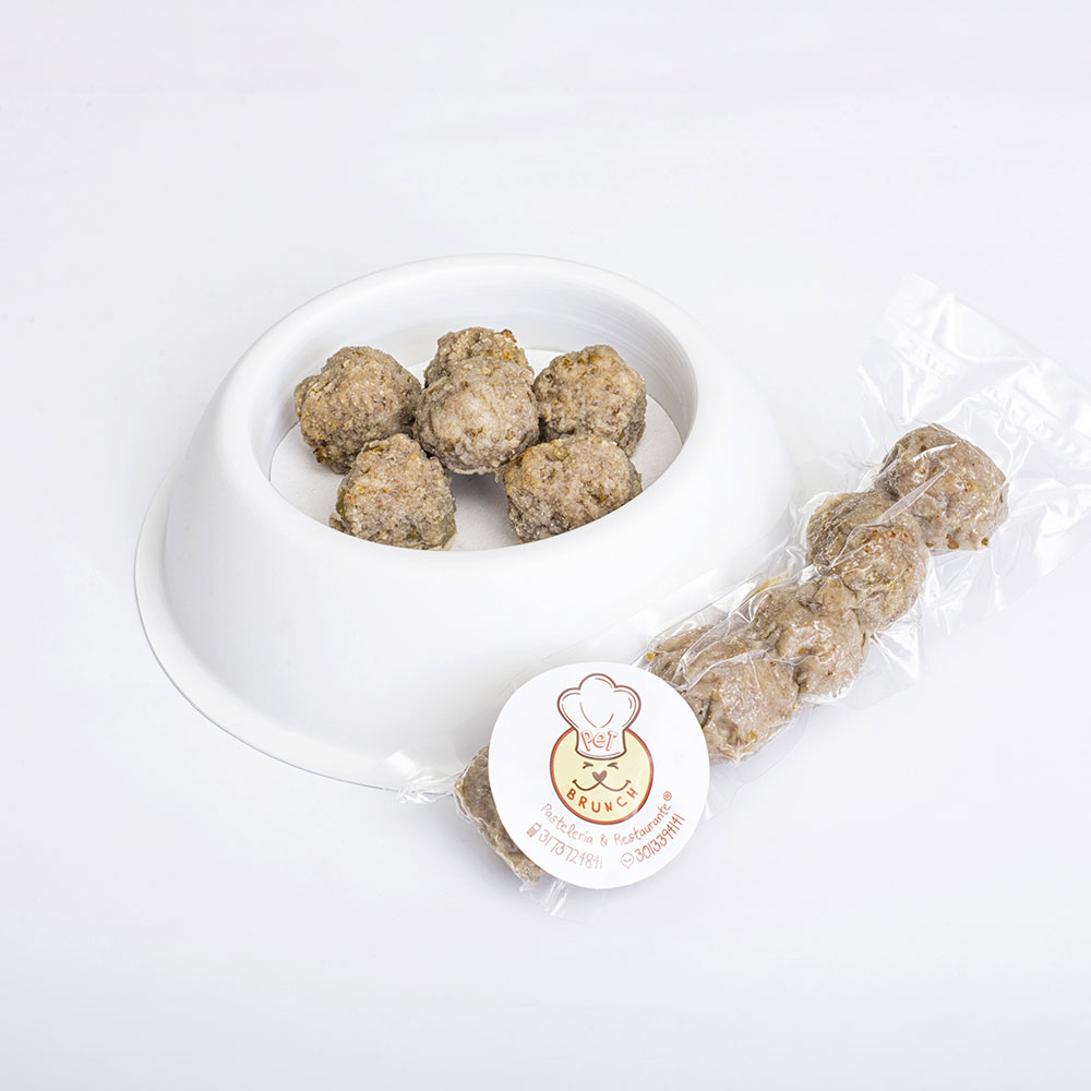 ALBÓNDIGAS RES MANZANA - Pet Brunch Desarrollo
