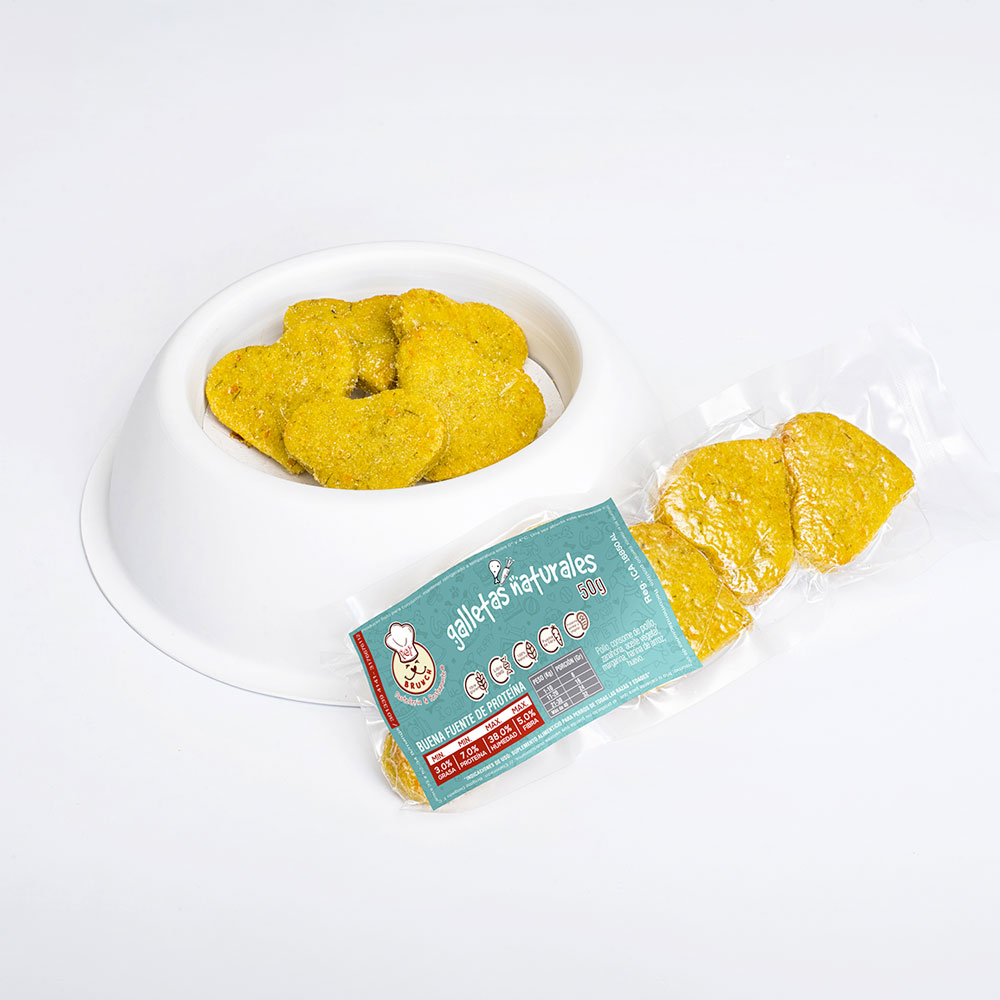 GALLETAS RELAJANTES POLLO ZANAHORIA - Pet Brunch Desarrollo